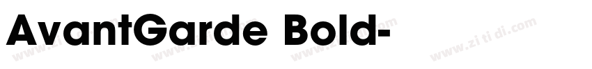AvantGarde Bold字体转换